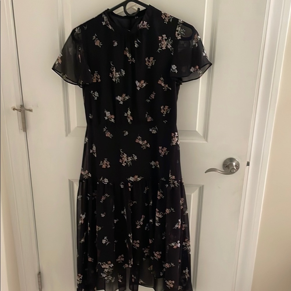 G2000 Floral Black Dress